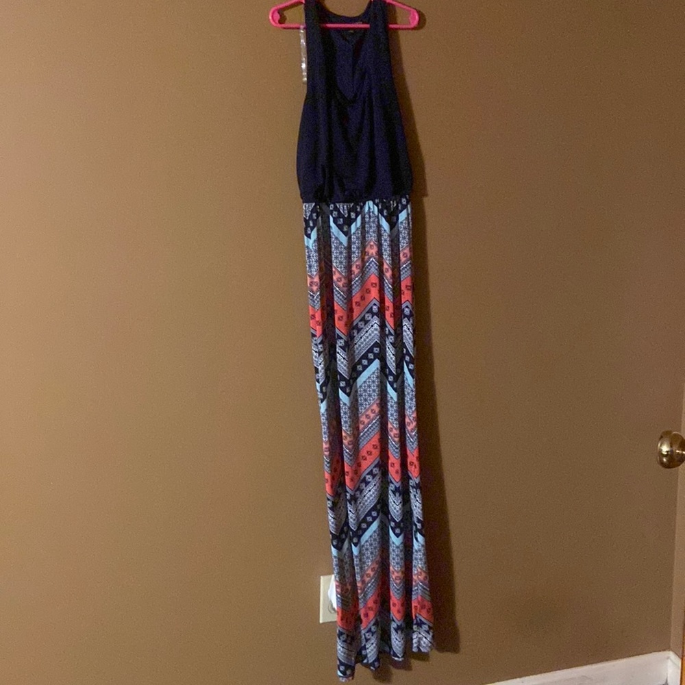 Blue maxi dress